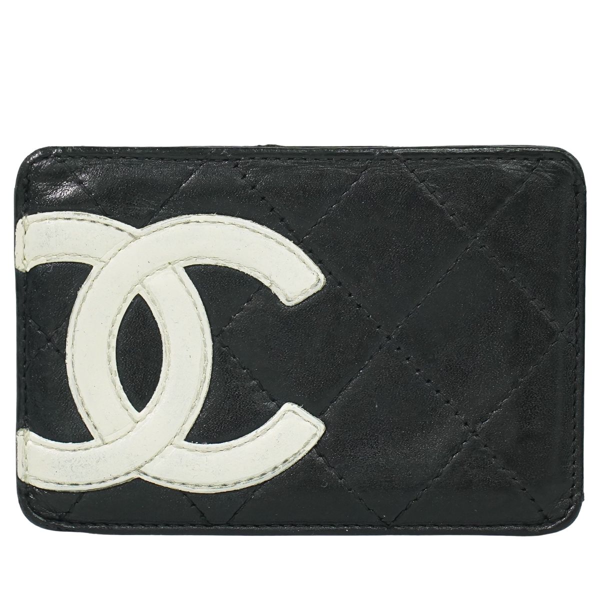 CHANEL ココマーク カンボンライン カードケース ブラック