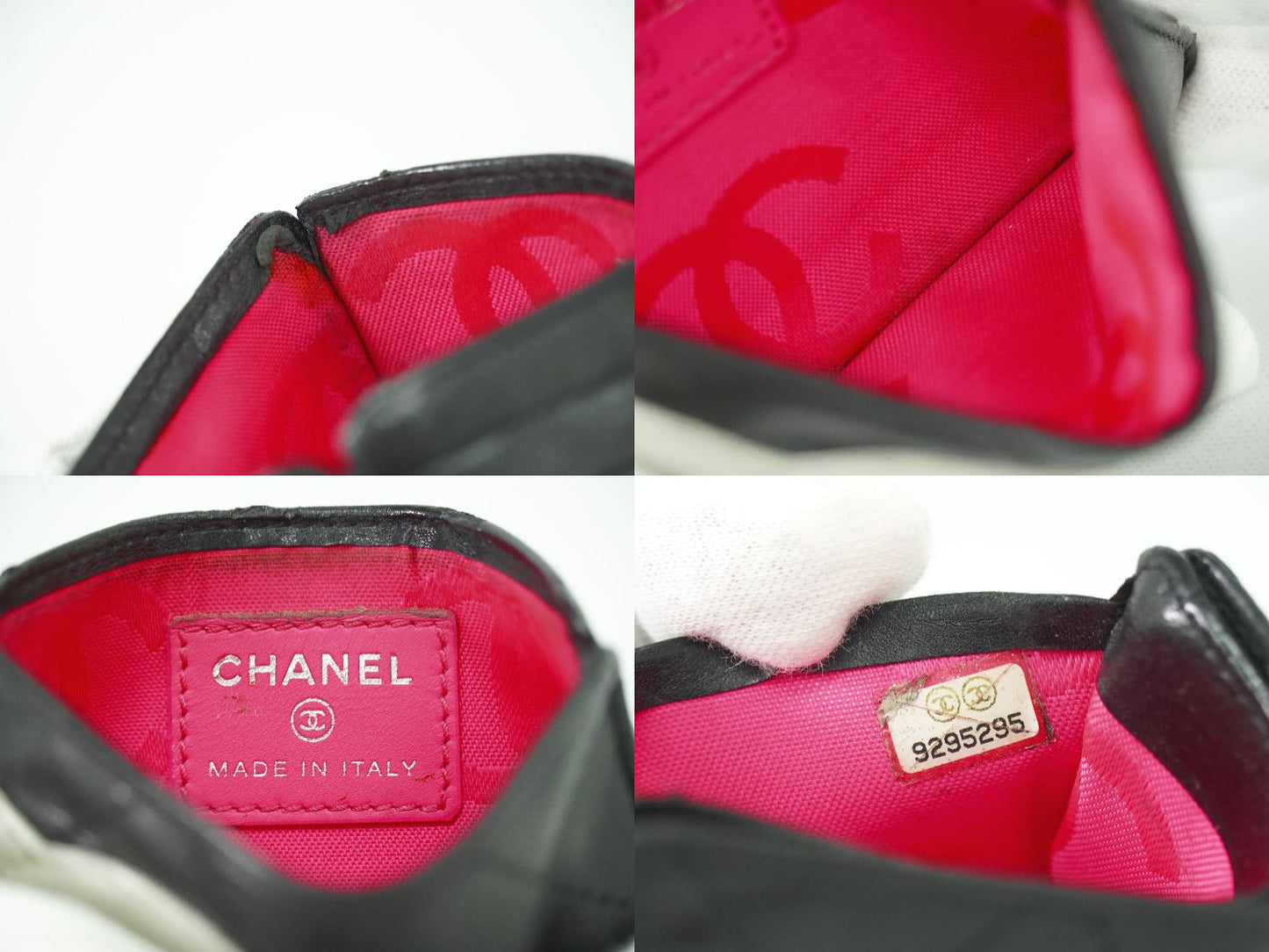 CHANEL ココマーク カンボンライン カードケース ブラック