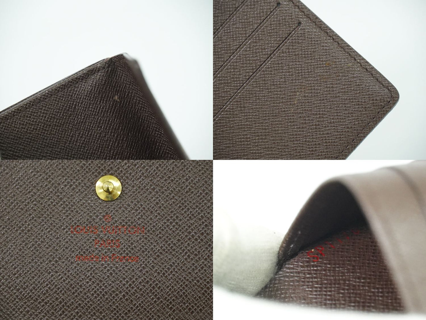 LOUIS VUITTON ポルトフォイユ エリーズ ダミエ エベヌ 折財布 N61654