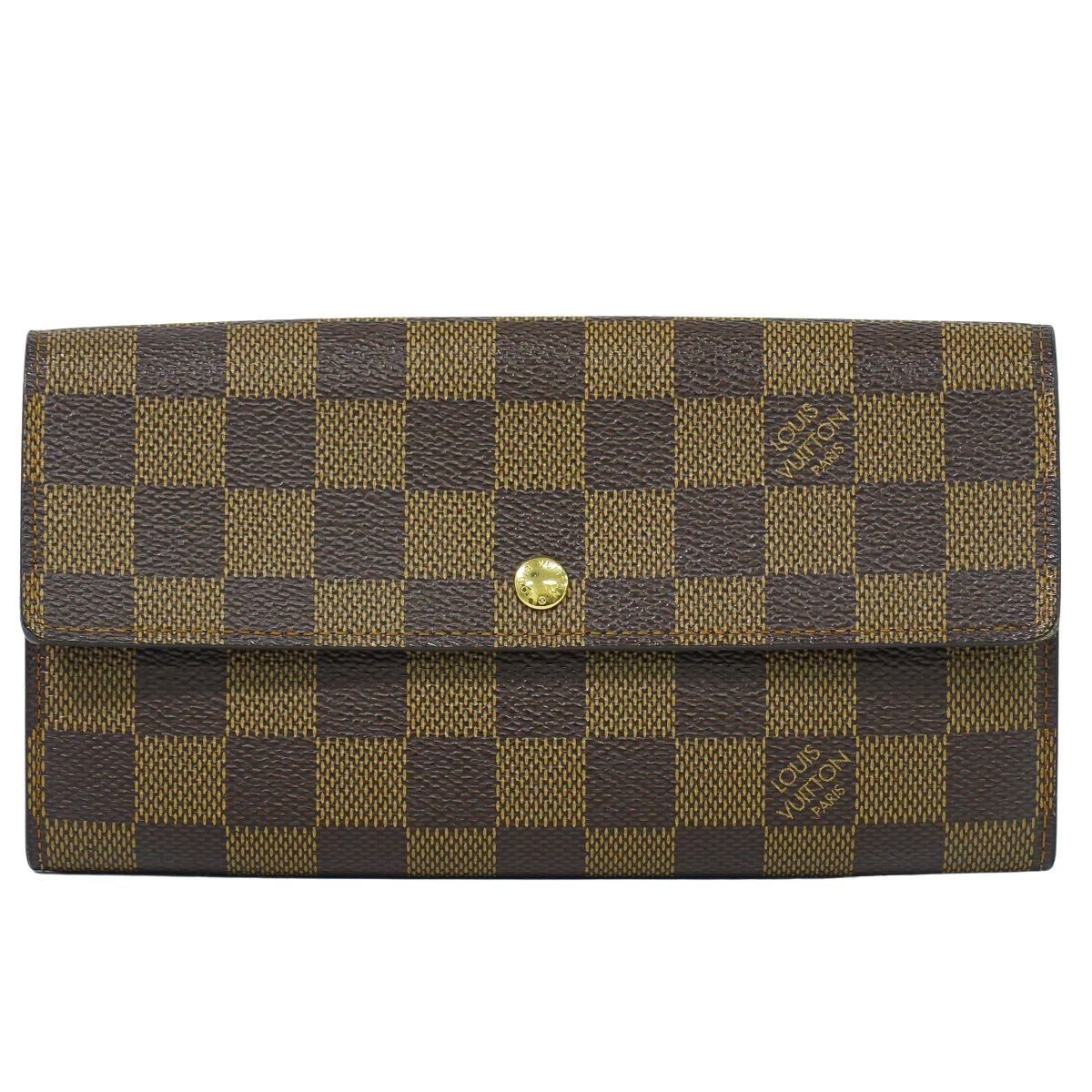 LOUIS VUITTON ポシェット ポルト モネ クレディ ダミエ エベヌ 長財布