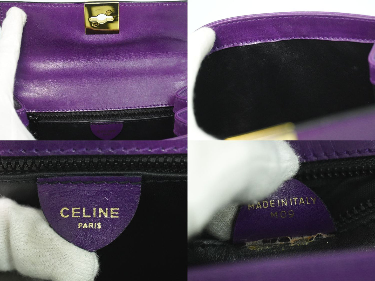 CELINE ハンドバッグ パープル