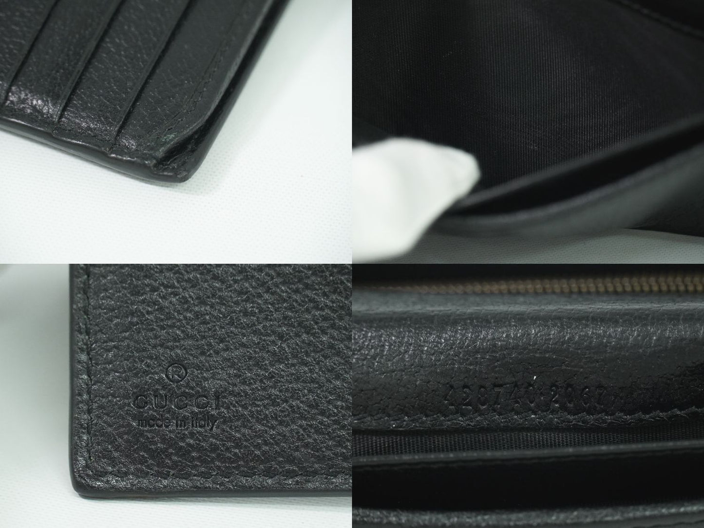 GUCCI GGマーモント 長財布 ブラック 428740