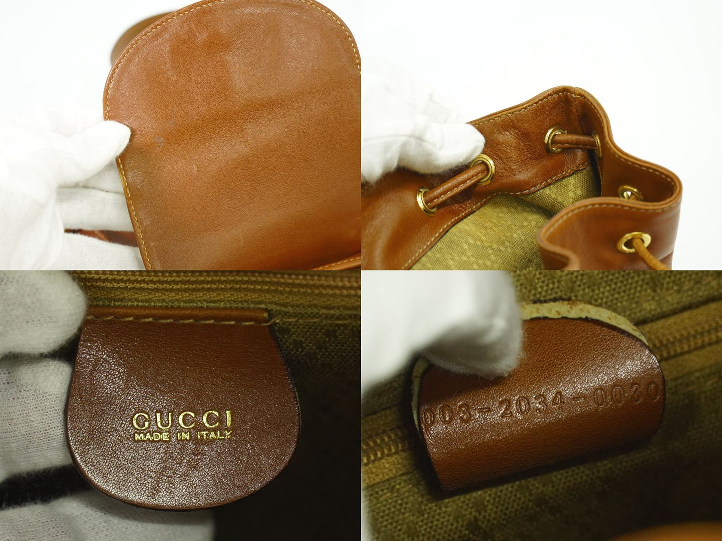 GUCCI バンブー リュックサック ブラウン
