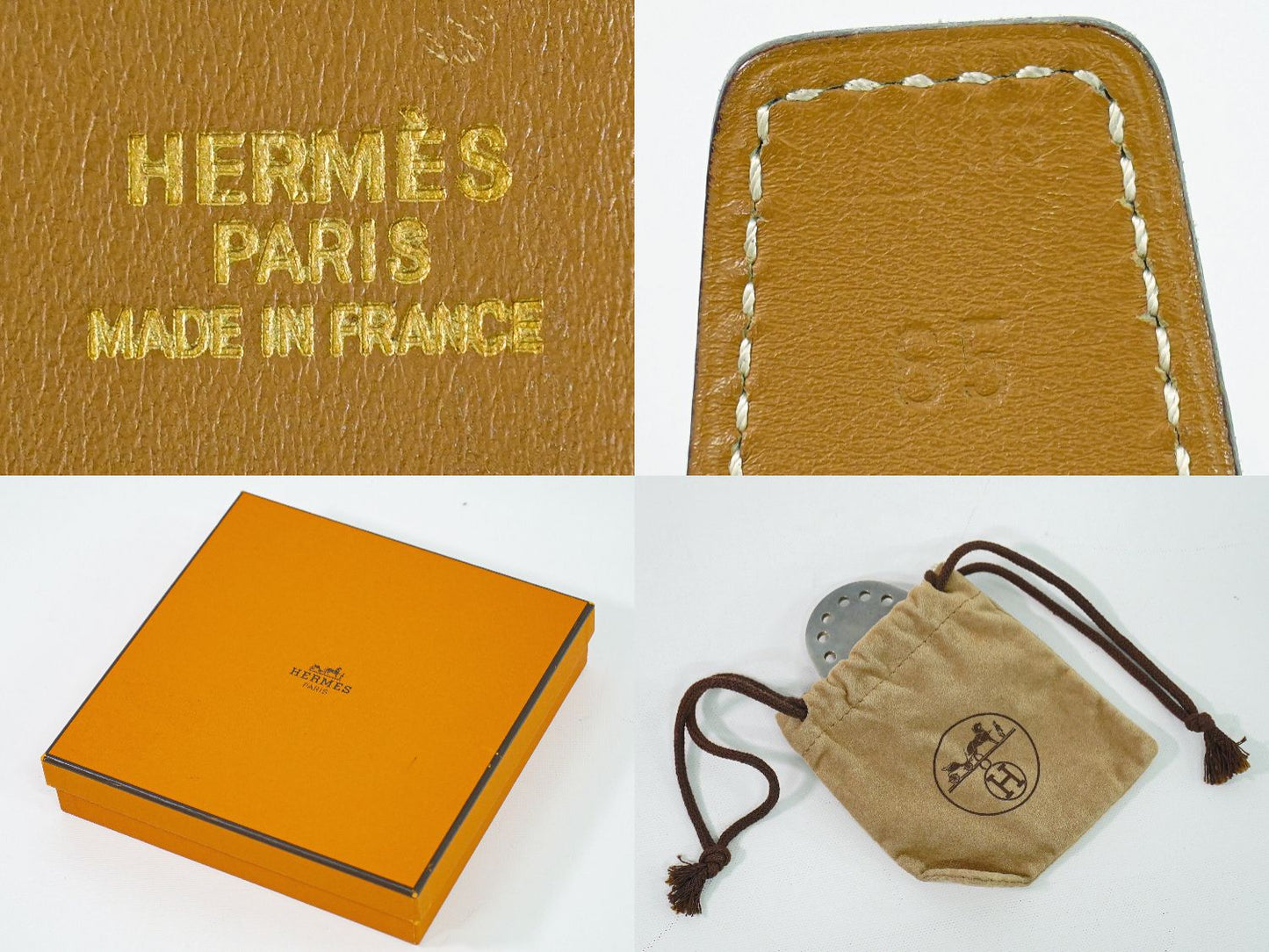 HERMES エヴリン リバーシブル ベルト □A刻 1997年 ブラック ブラウン