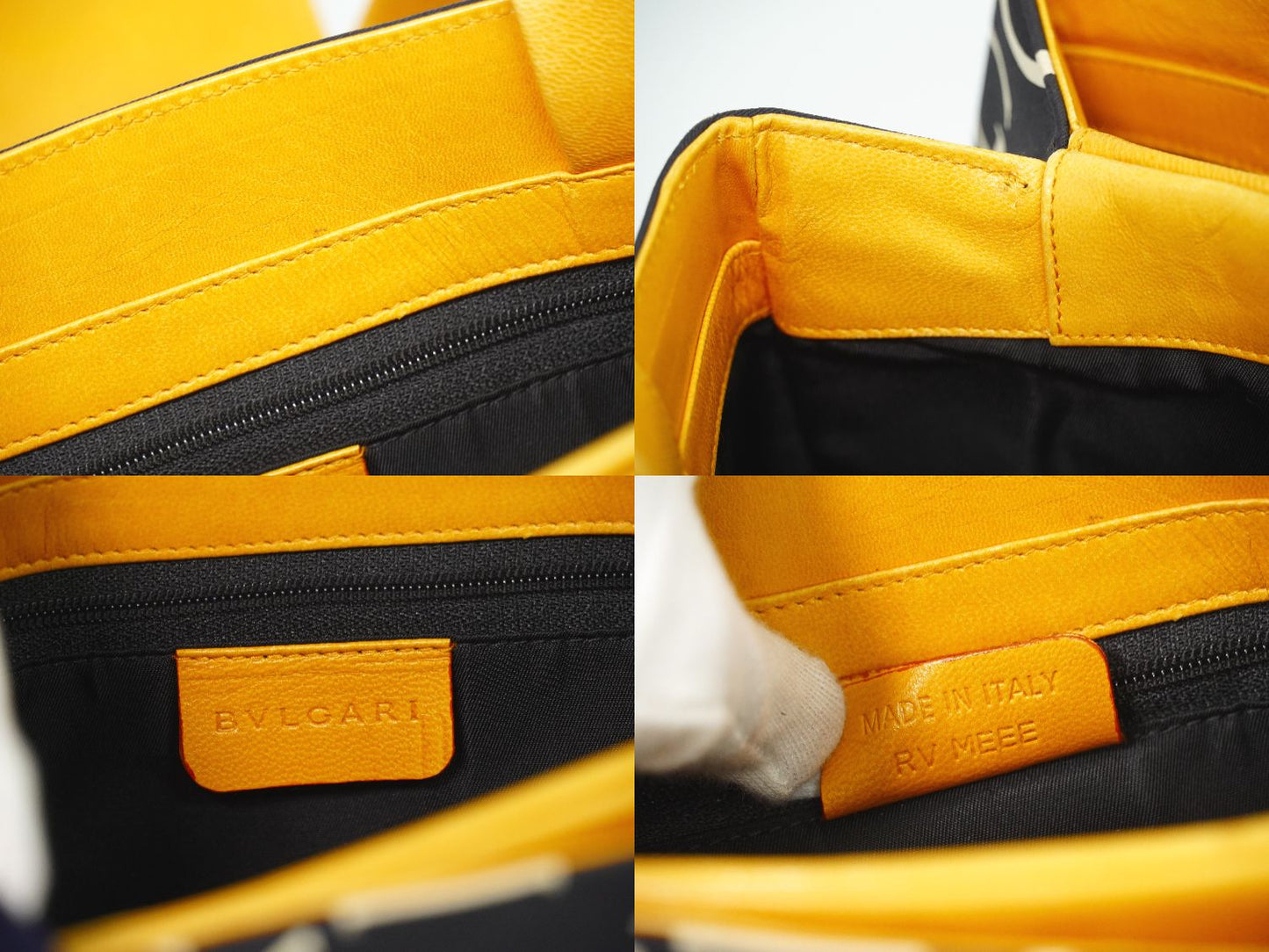 BVLGARI ロゴマニア ショルダーバッグ ブラック オレンジ