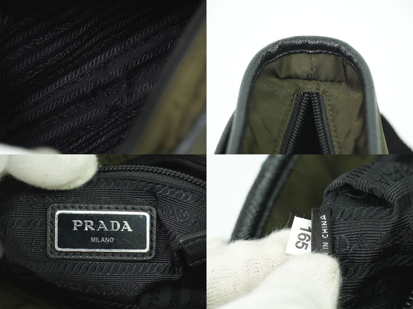 PRADA ショルダーバッグ カーキ