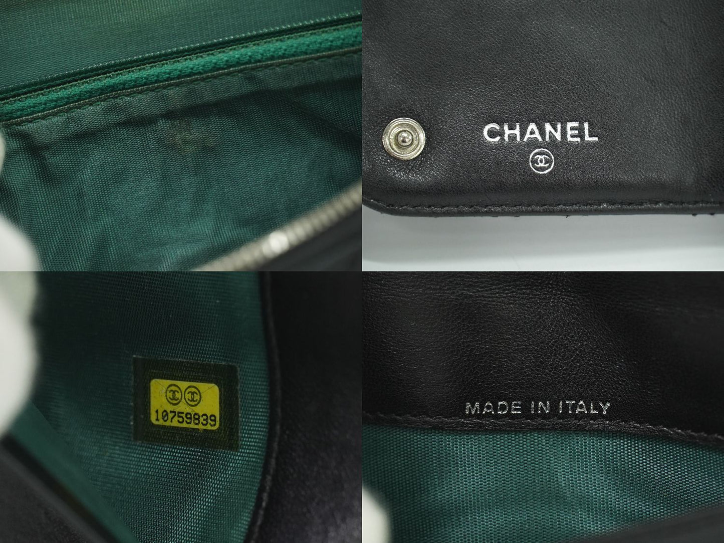 CHANEL パリ ニューヨークライン マトラッセ 長財布 ブラック