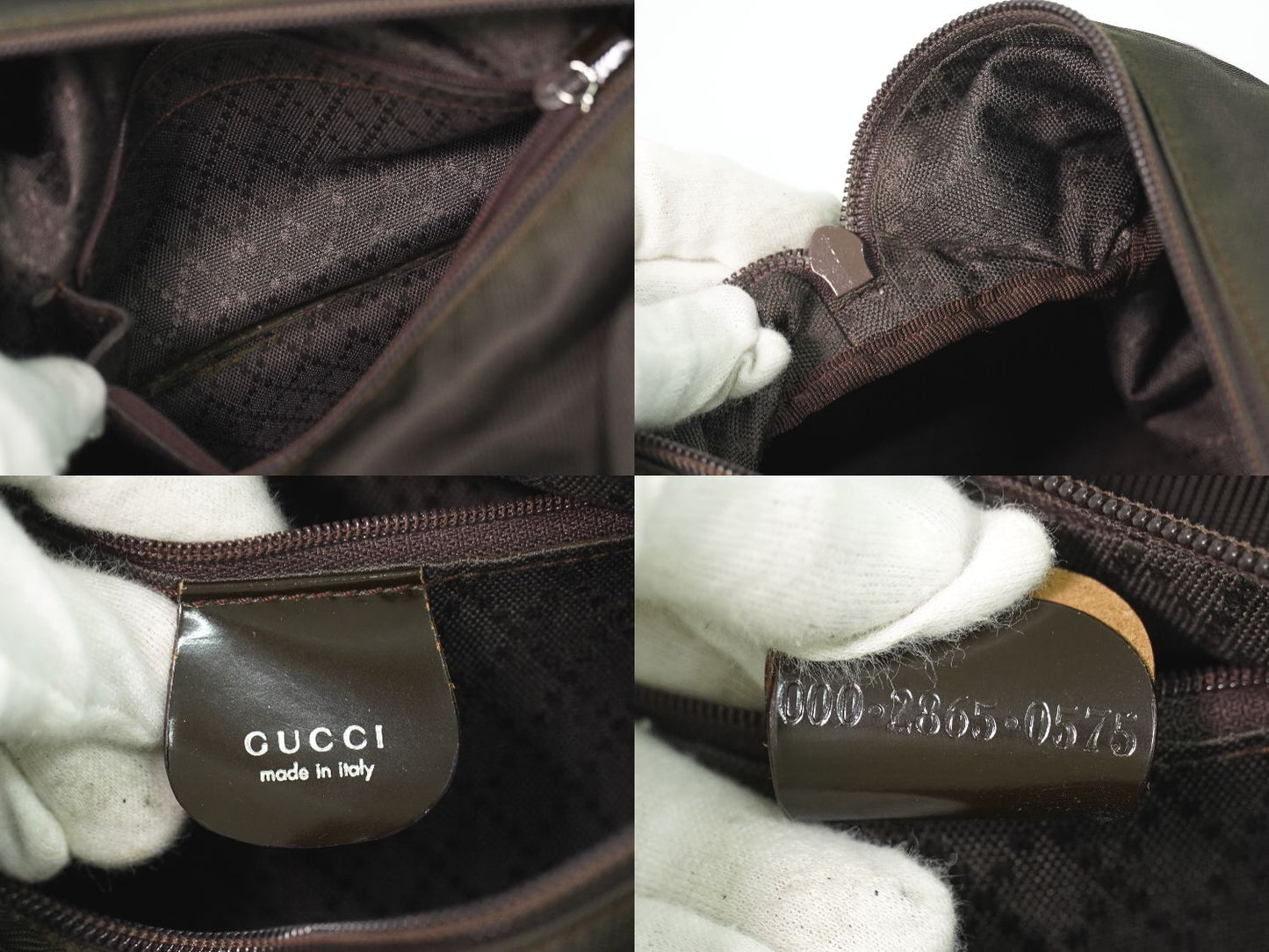 GUCCI バンブー ハンドバッグ ブラウン
