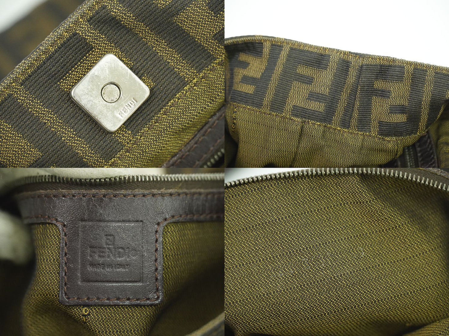 FENDI ズッカ トートバッグ ブラウン