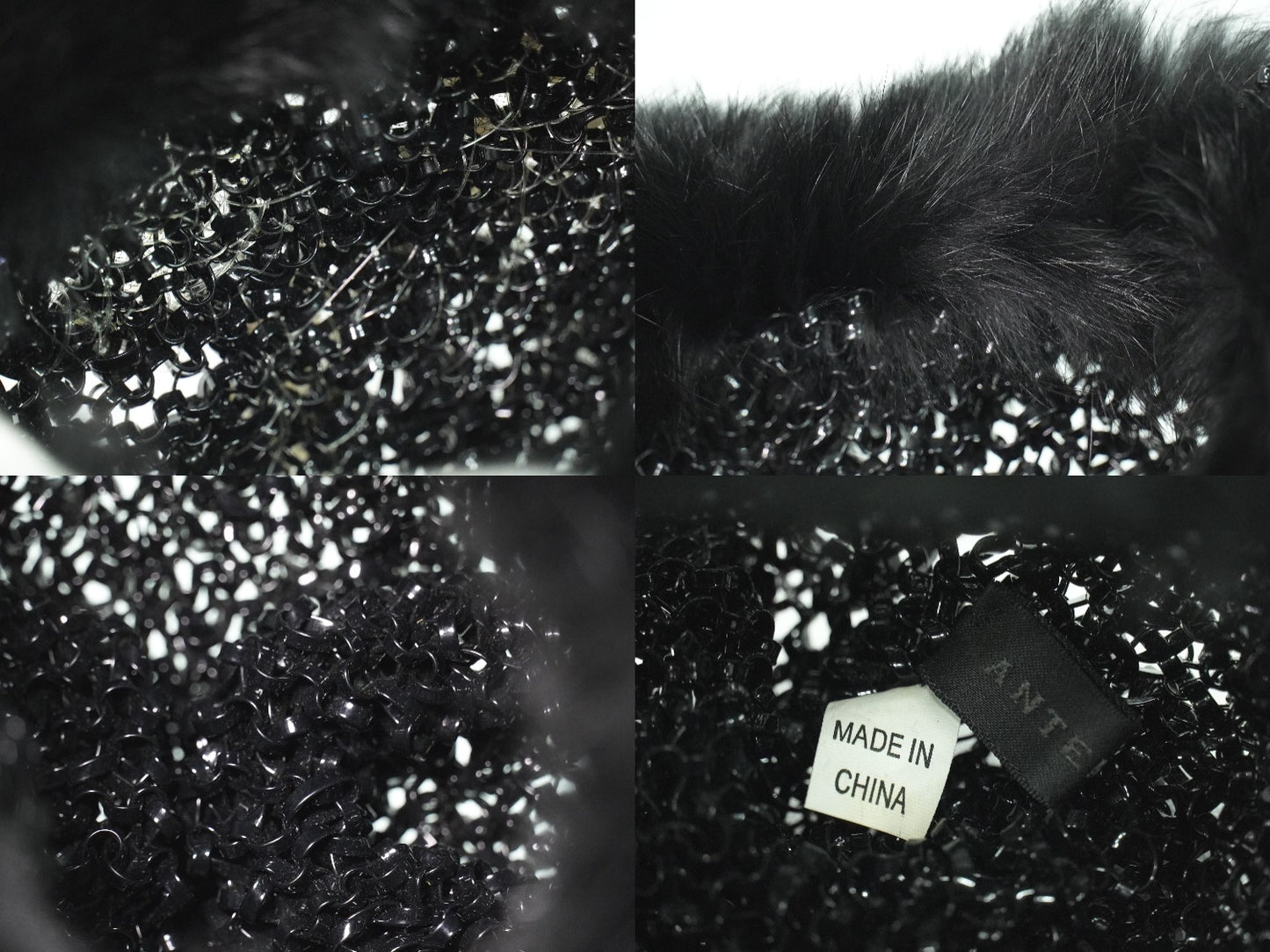 ANTEPRIMA リボンモチーフ ワイヤーバッグ ブラック ホワイト