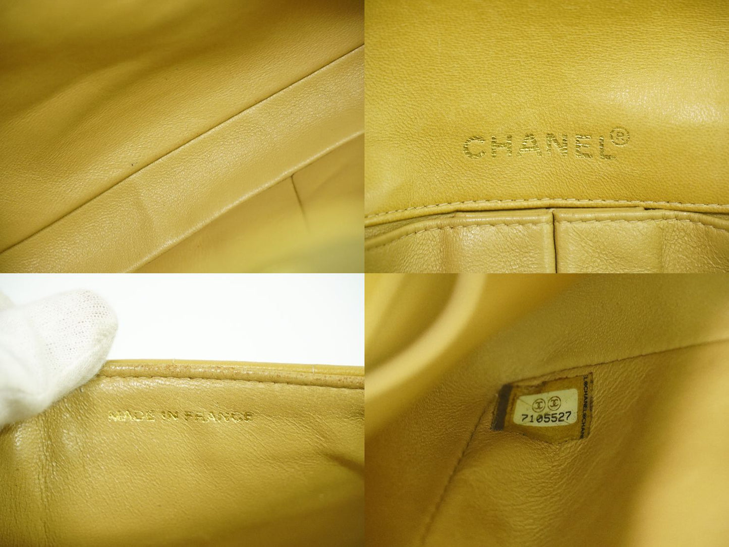 CHANEL チョコバー ショルダーバッグ ベージュ