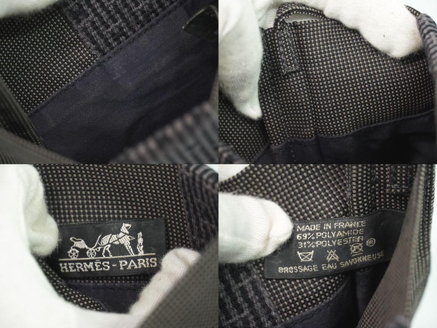 HERMES エールライン ショルダーバッグ グレー