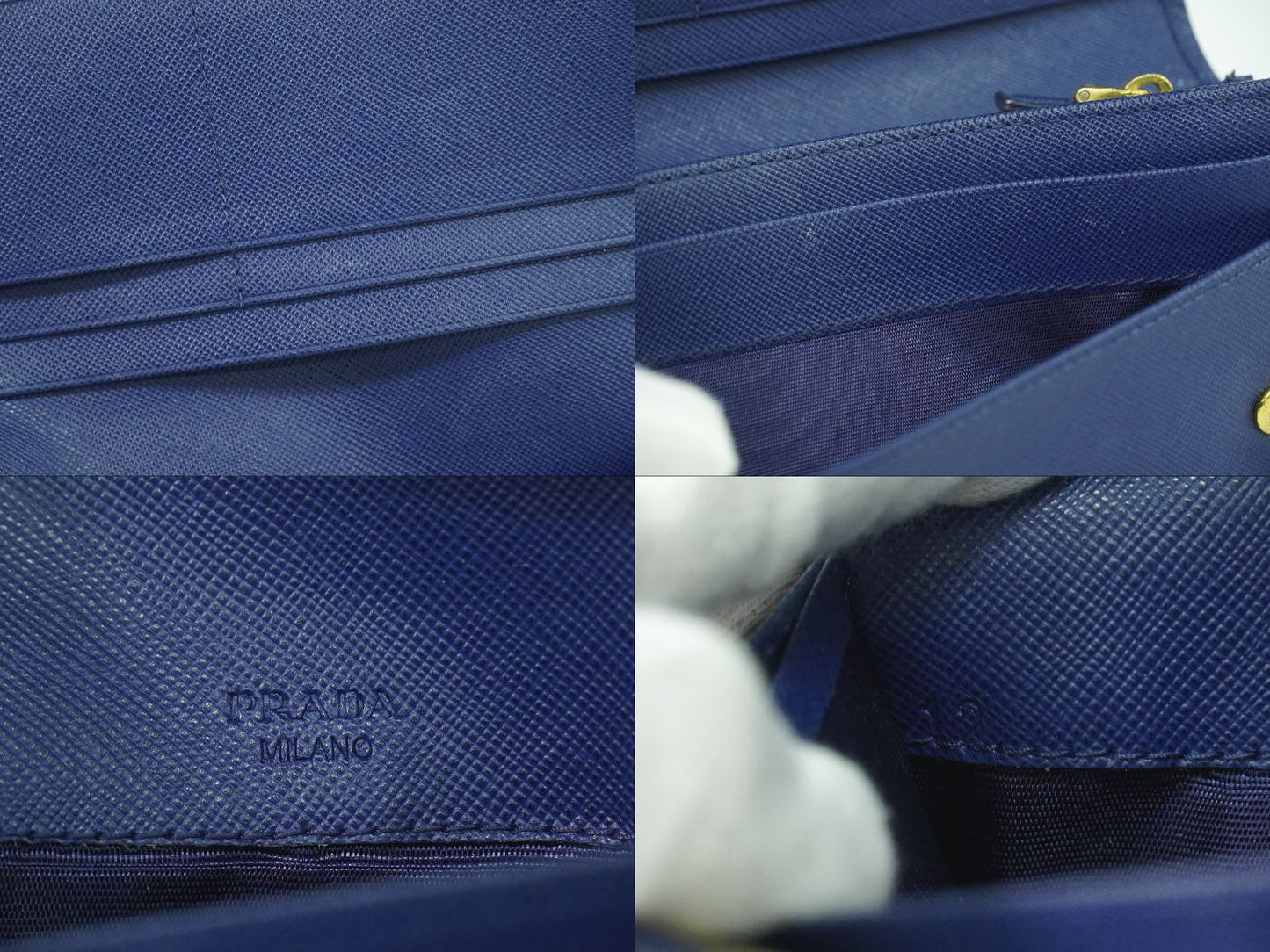 PRADA 長財布 ブルー