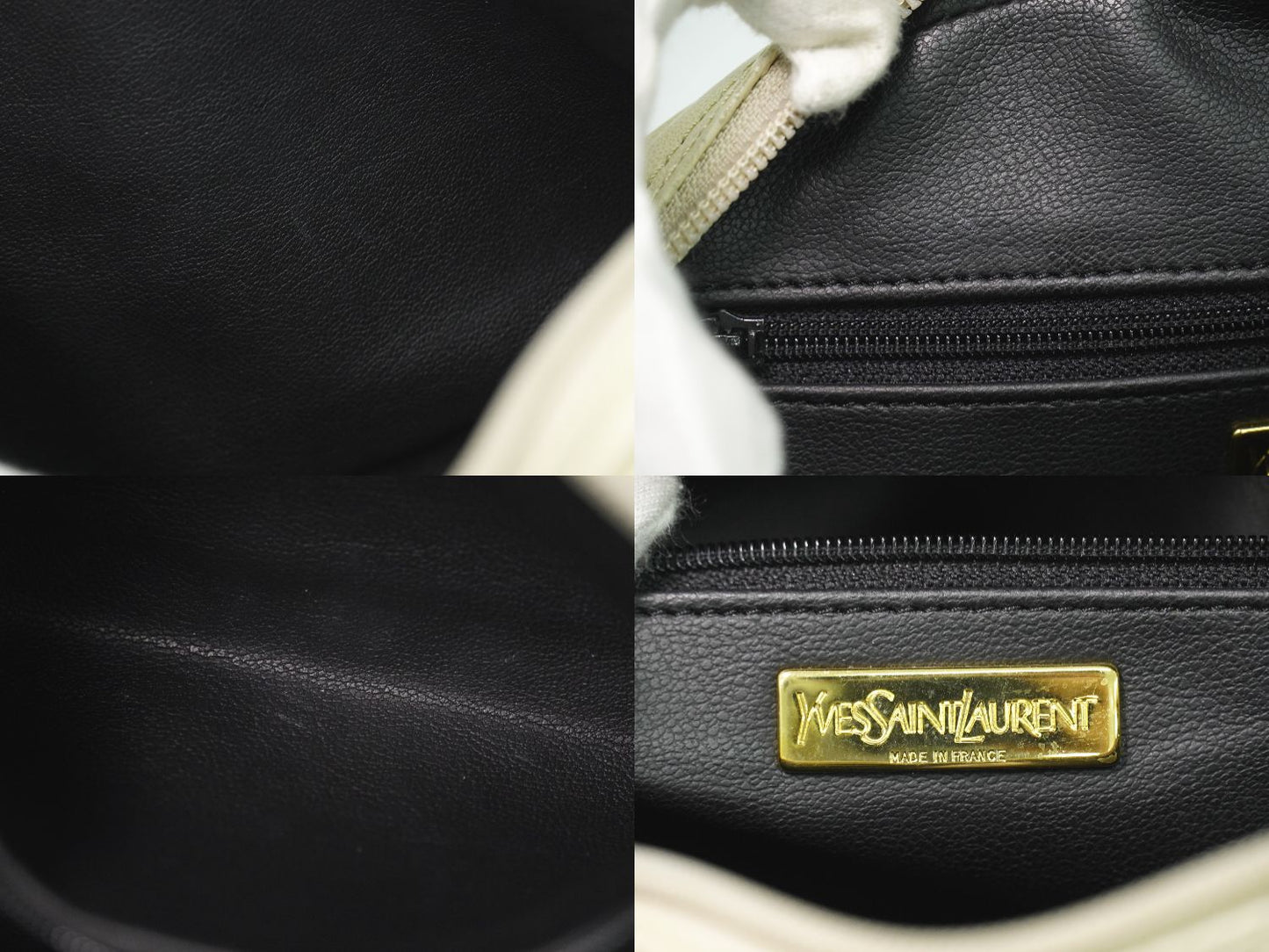 YVES SAINT LAURENT ショルダーバッグ アイボリー