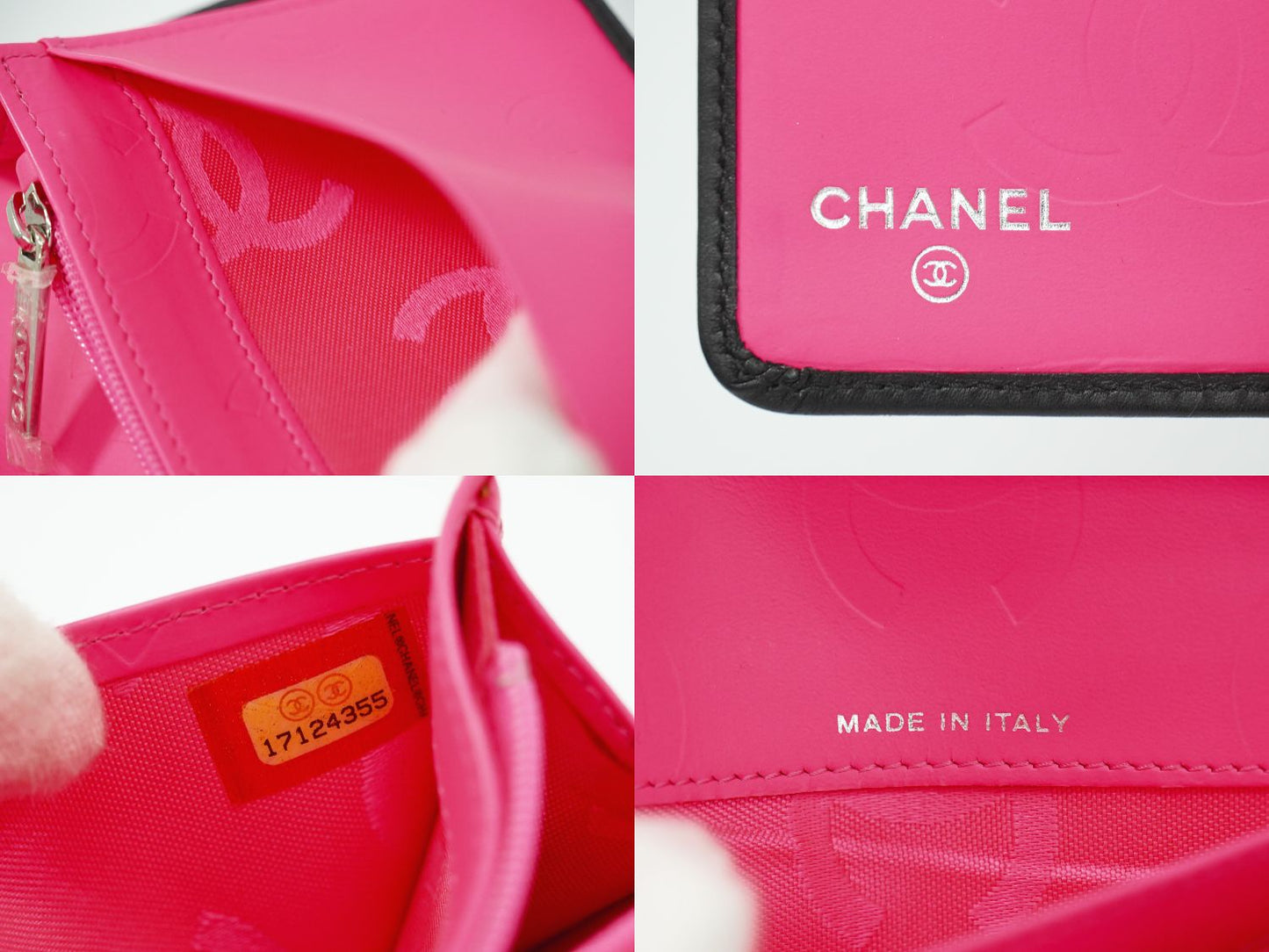 CHANEL ココマーク カンボンライン 長財布 ブラック