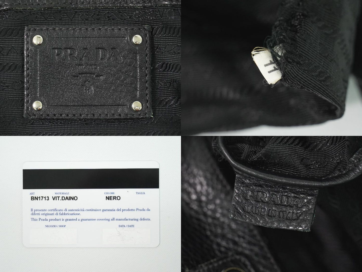 PRADA 2WAY ショルダーバッグ ブラック BN1713