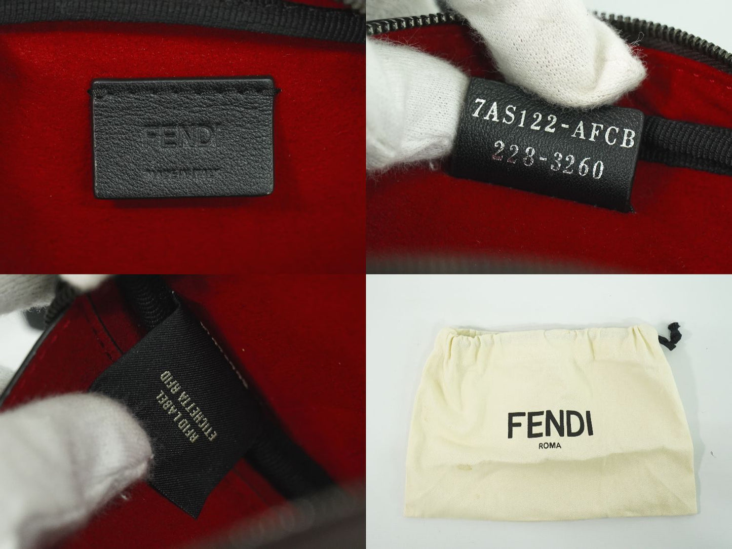 FENDI ズッカ ショルダーバッグ ブラウン 7AS122