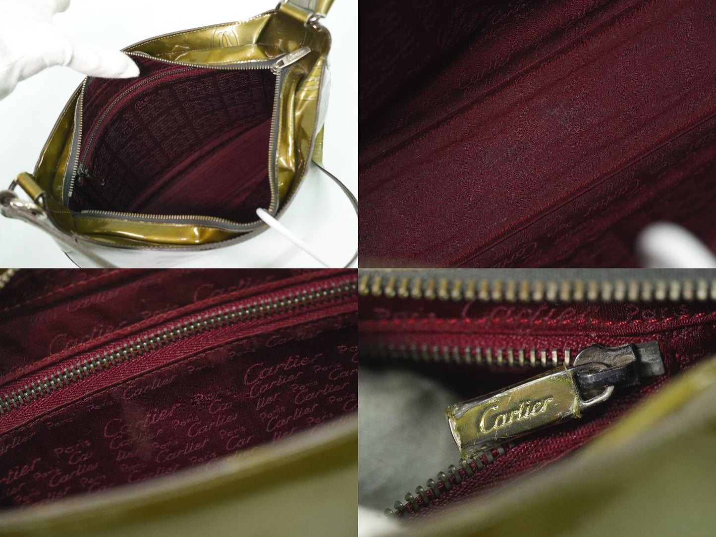 Cartier ハッピーバースデー ショルダーバッグ ブロンズ