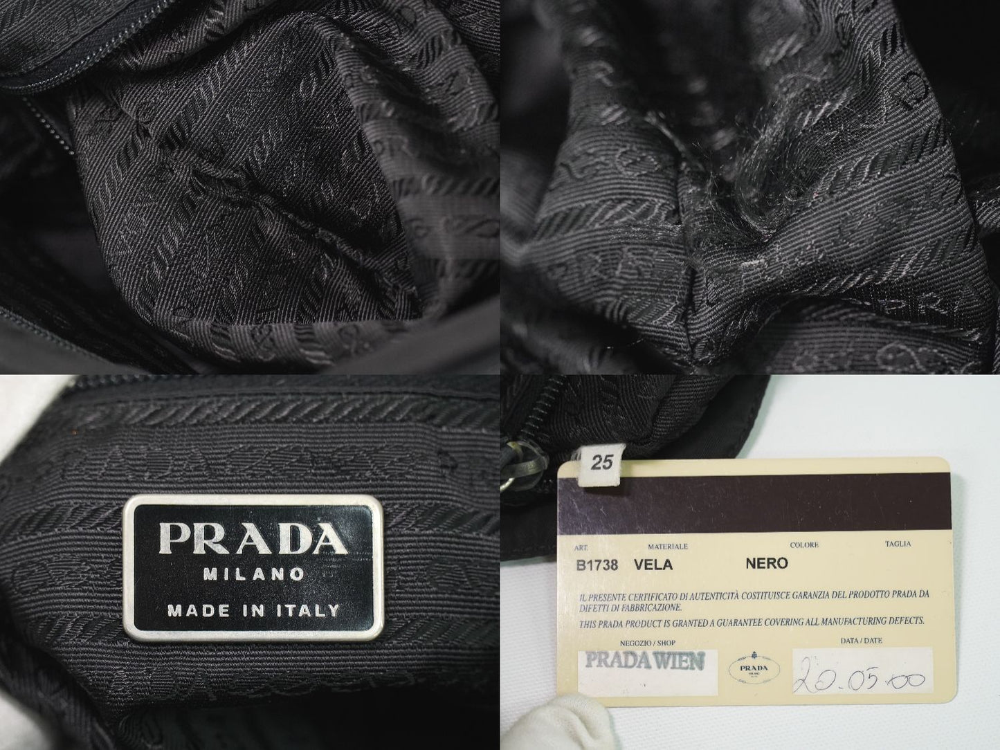 PRADA ヴェラ ショルダーバッグ ブラック B1738