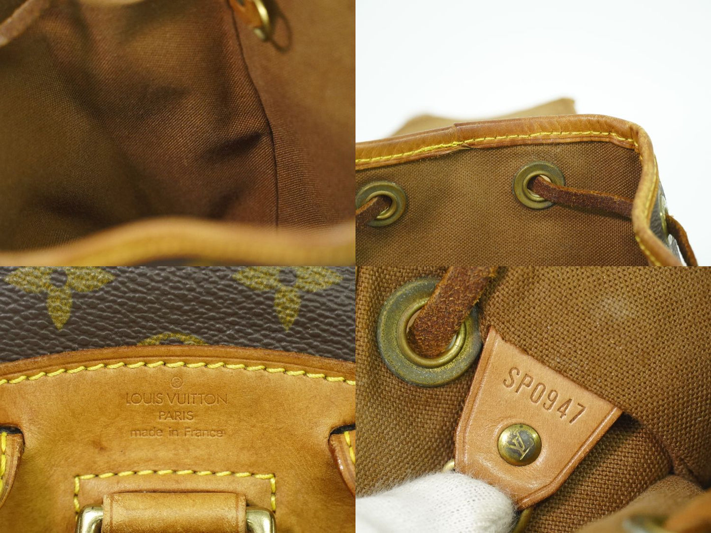 LOUIS VUITTON ミニ モンスリ モノグラム リュックサック M51137