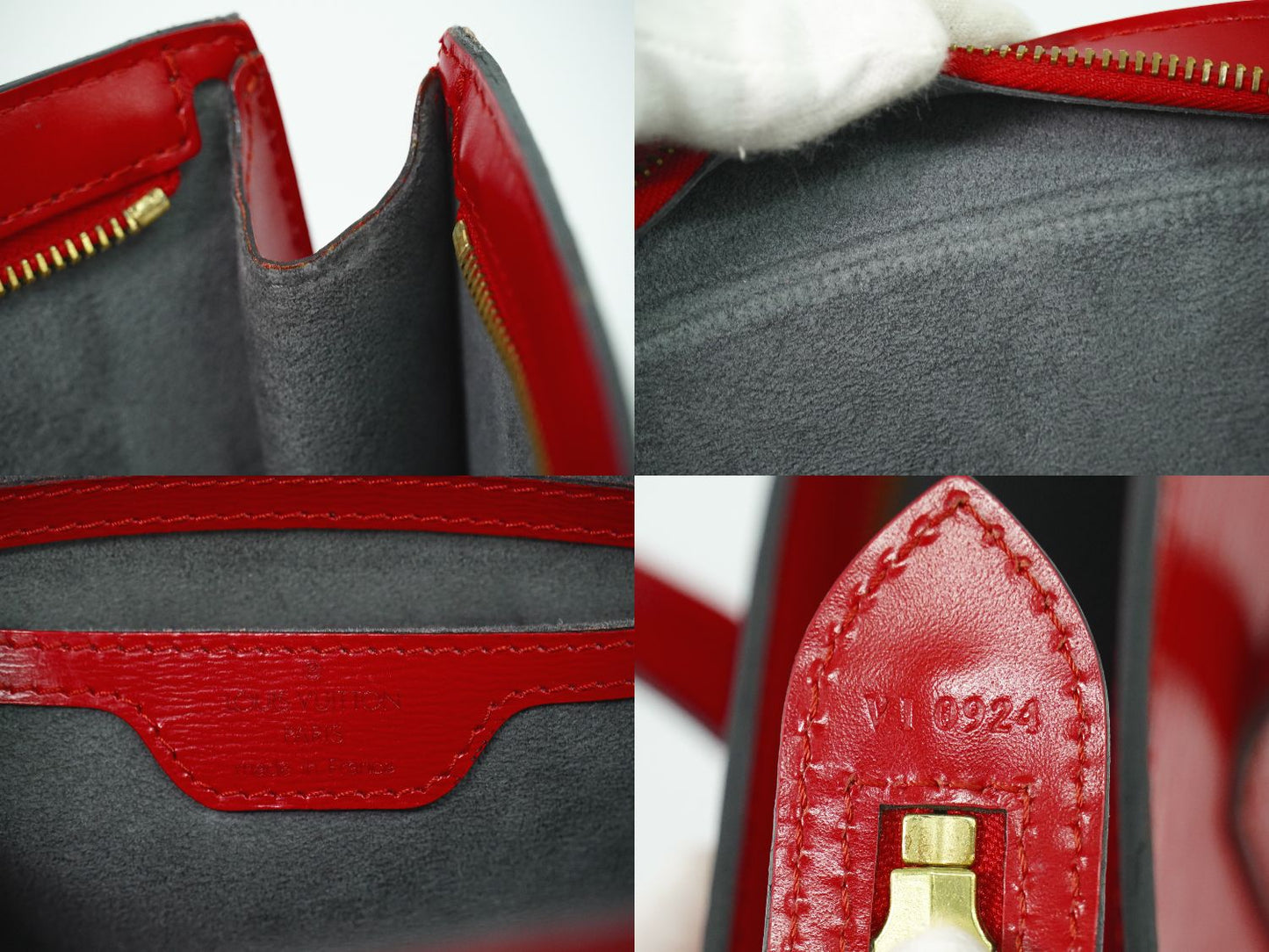 LOUIS VUITTON サンジャック エピ レザー トートバッグ カスティリアンレッド M52277