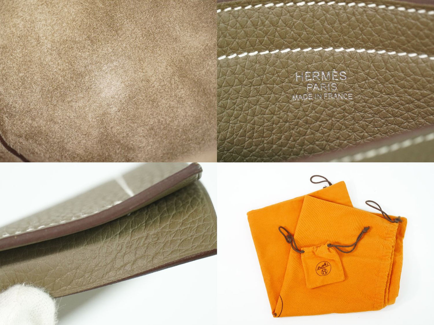 HERMES カバセリエ 46 トリヨンクレマンス レザー ショルダーバッグ B刻 2023年 エトゥープ