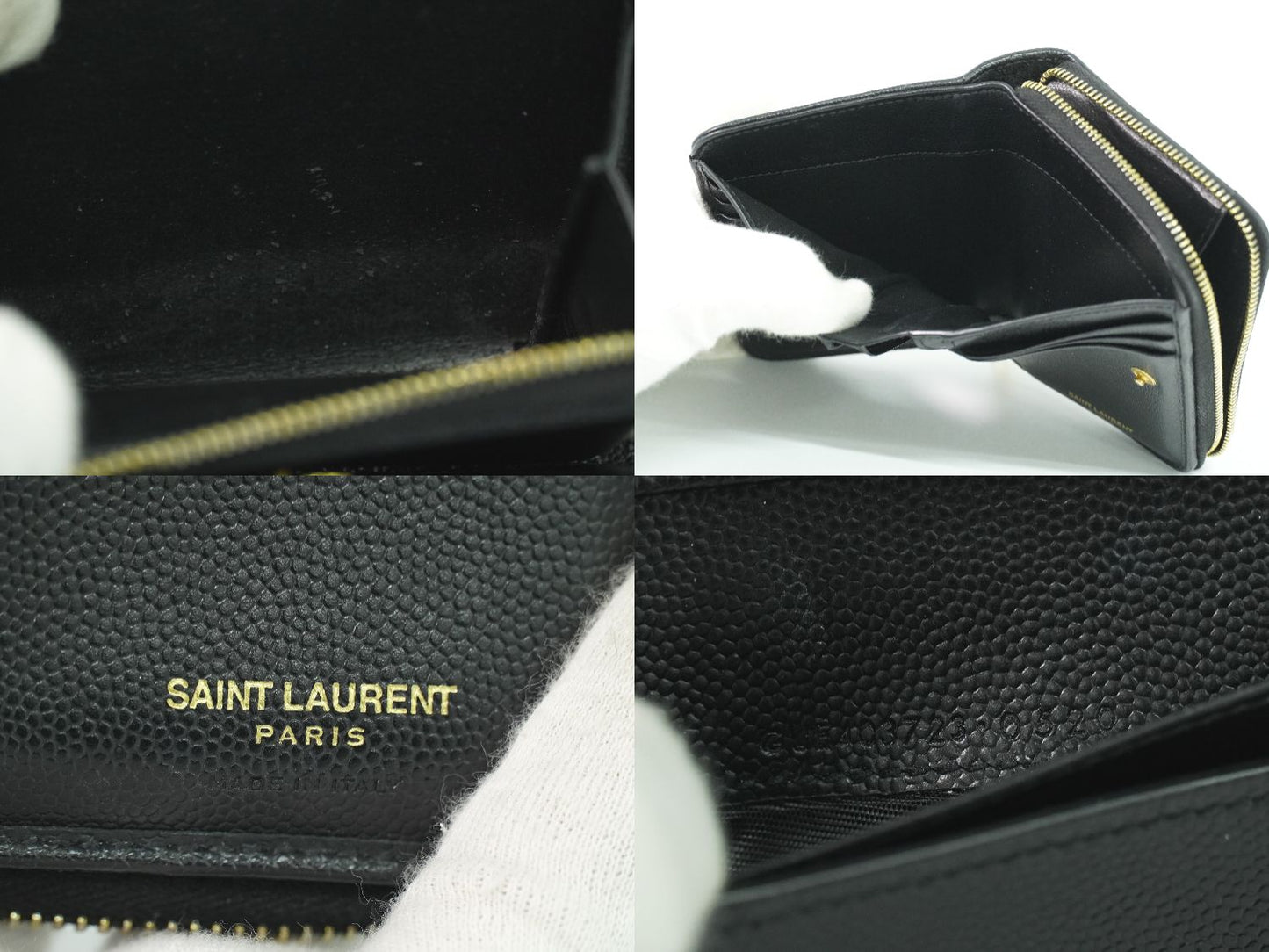 SAINT LAURENT 折財布 ブラック 403723