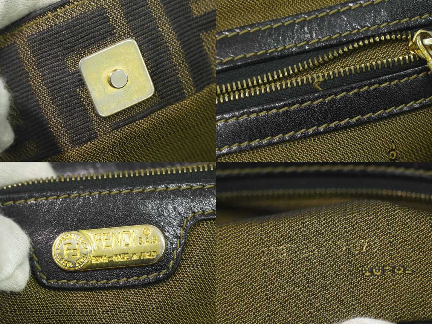 FENDI ズッカ トートバッグ ブラウン