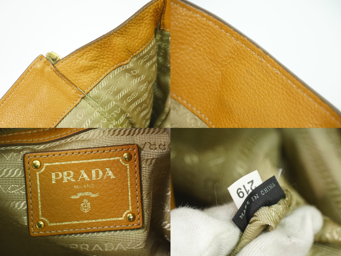 PRADA ショルダーバッグ キャメル