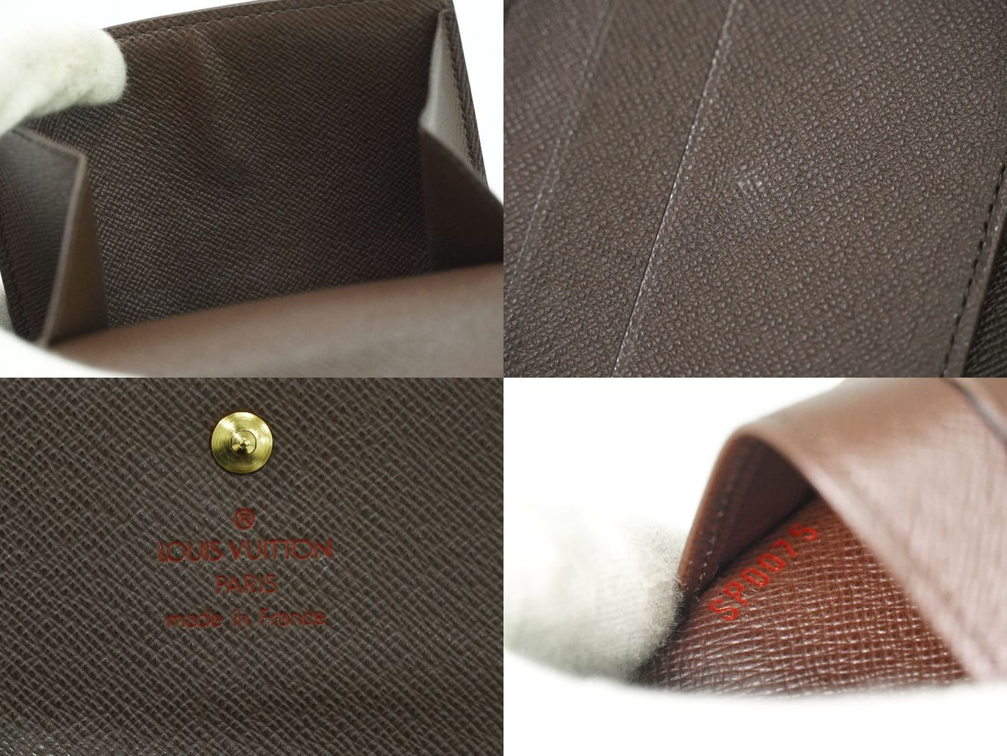 LOUIS VUITTON ポルトモネ ビエ カルト クレディ ダミエ エベヌ 折財布 N61652