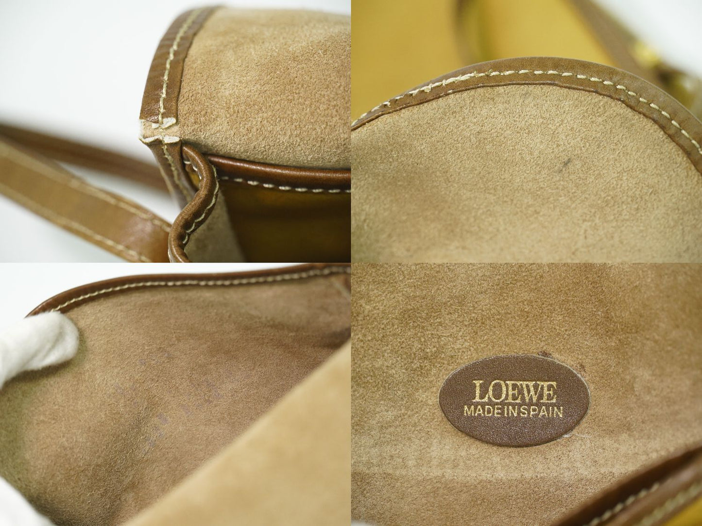 LOEWE アナグラム ショルダーバッグ キャメル