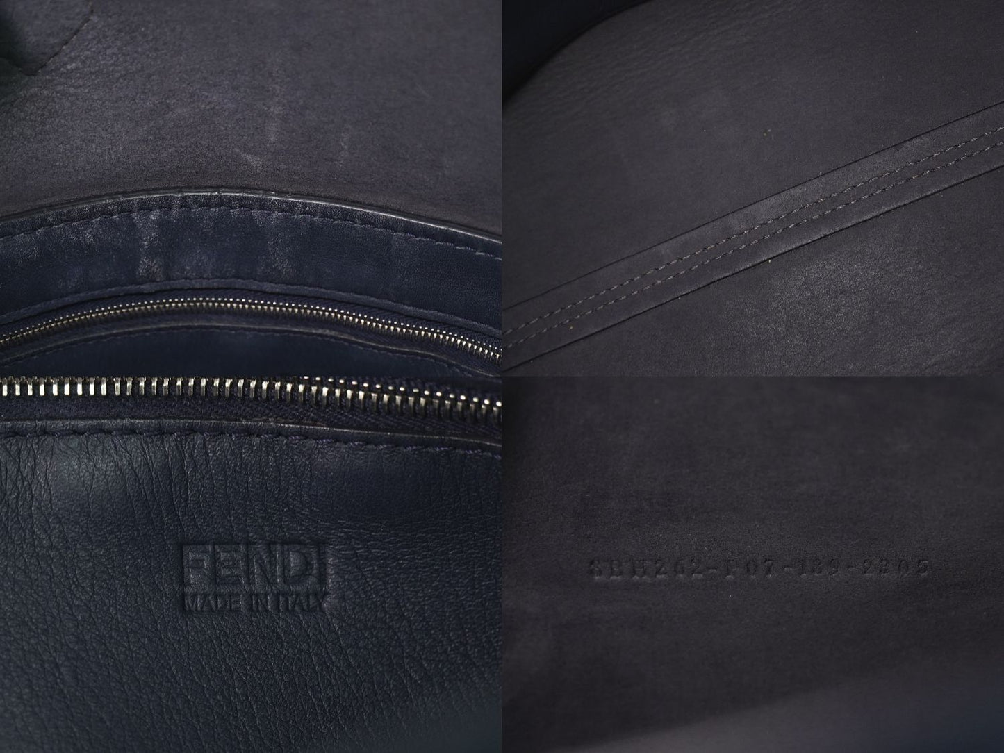 FENDI オールイン ショッピング トートバッグ ネイビー 8BH262