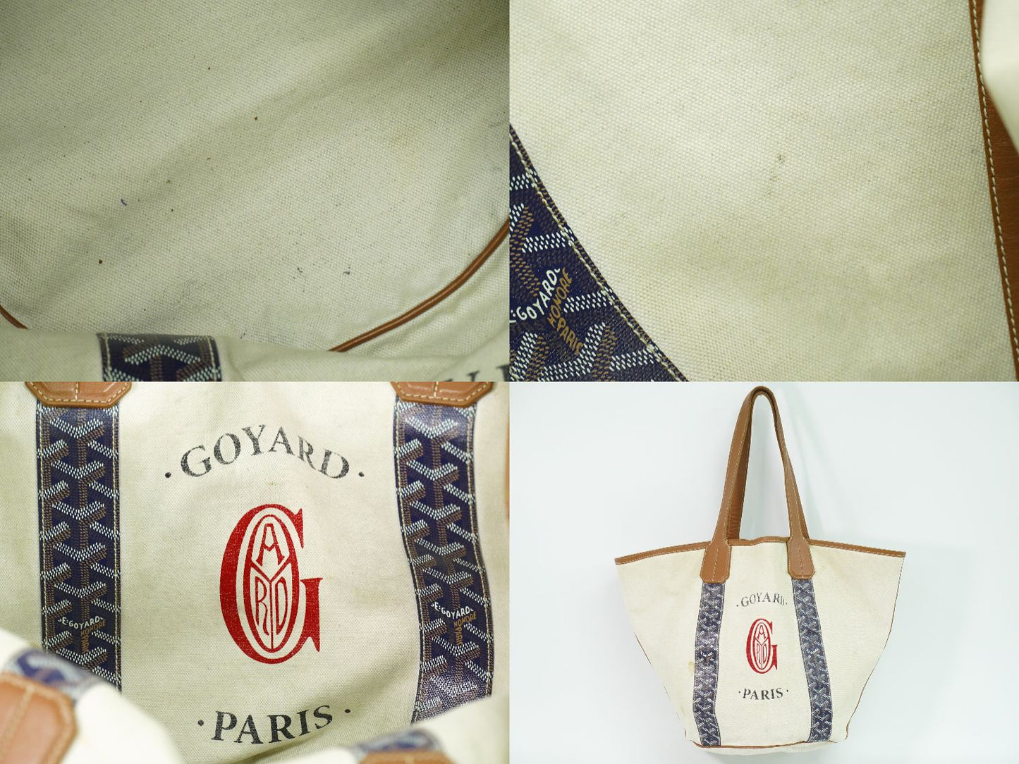 GOYARD ベラーラ MM リバーシブル トートバッグ ネイビー