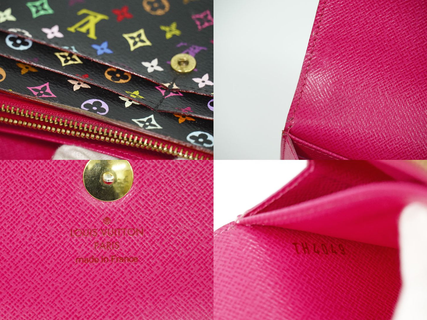 LOUIS VUITTON ポルトフォイユ サラ モノグラム マルチカラー 長財布 ノワール M93747