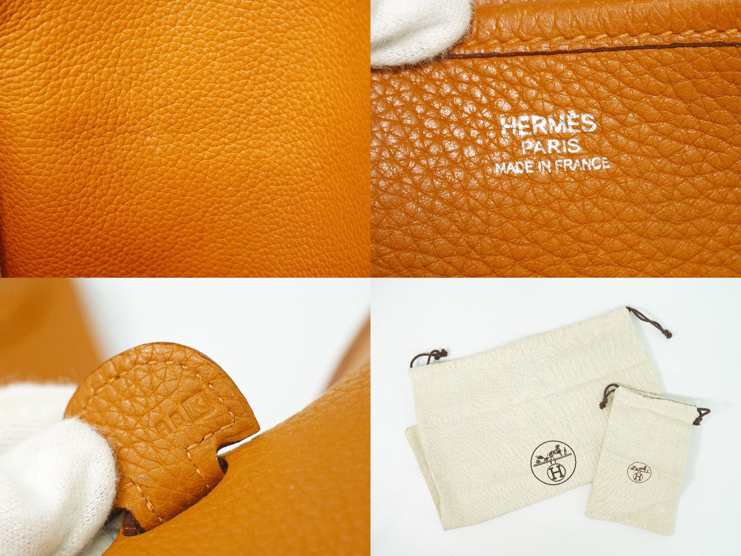 HERMES エヴリン 2 PM ショルダーバッグ □K刻 2007年 オレンジ