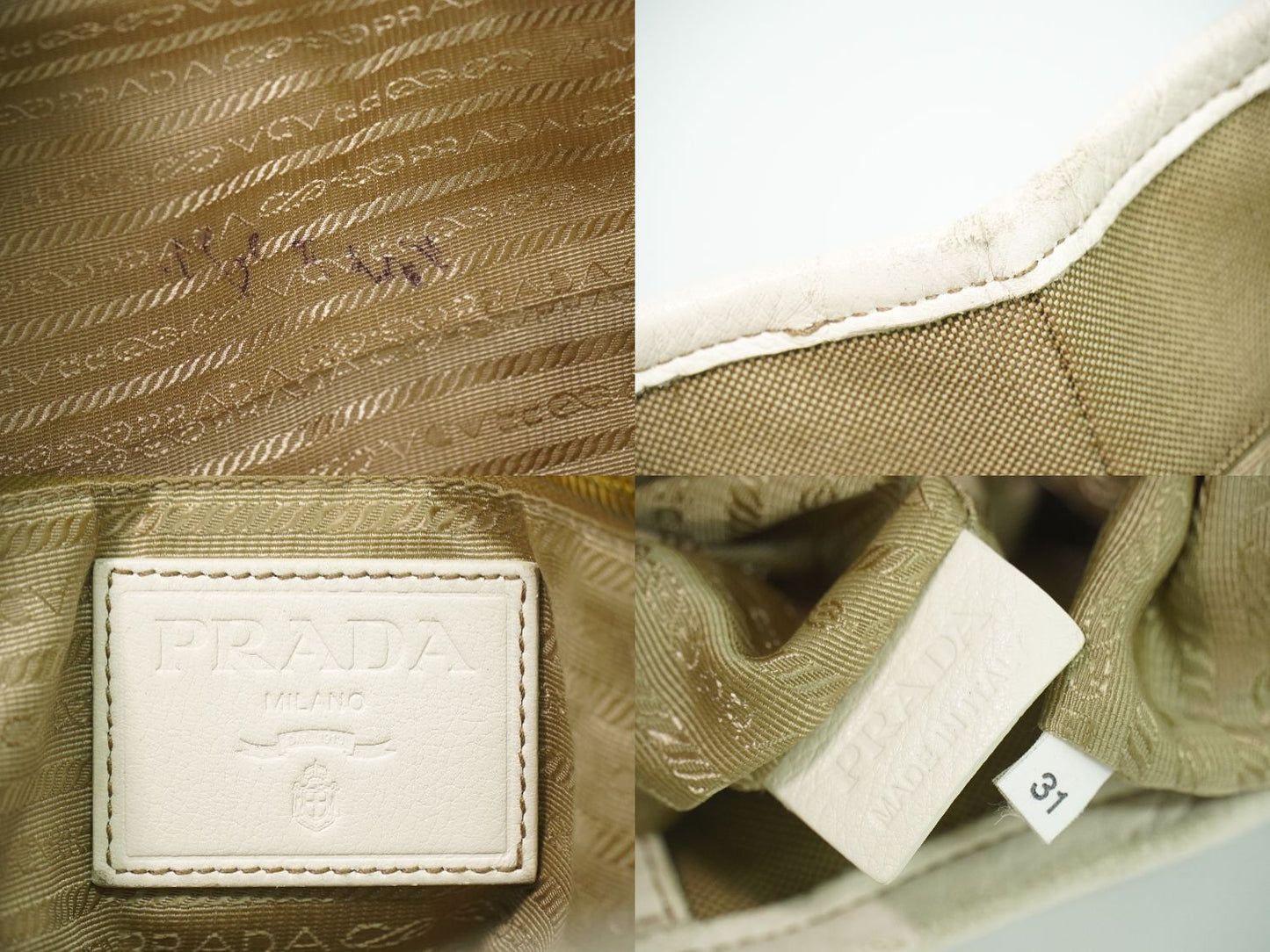 PRADA 2WAY ショルダーバッグ ベージュ