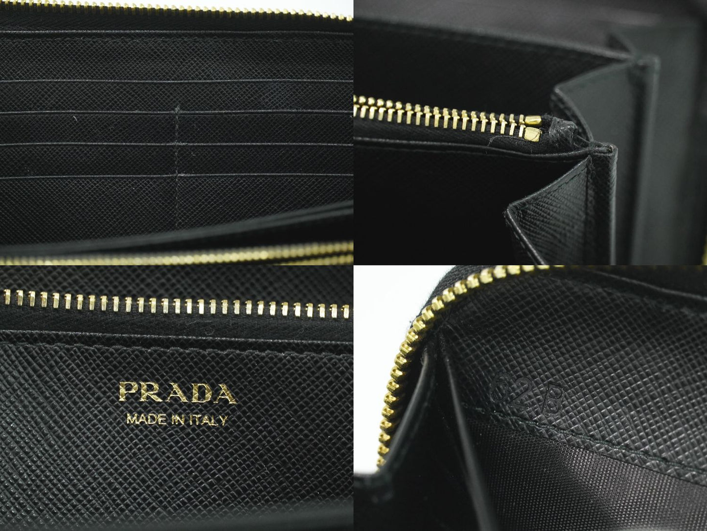 PRADA リボン 長財布 ブラック