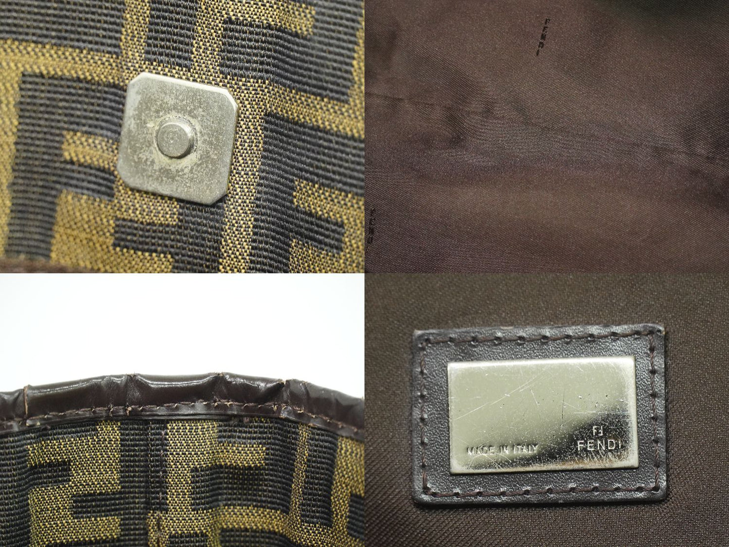 FENDI ズッカ ショルダーバッグ ブラウン