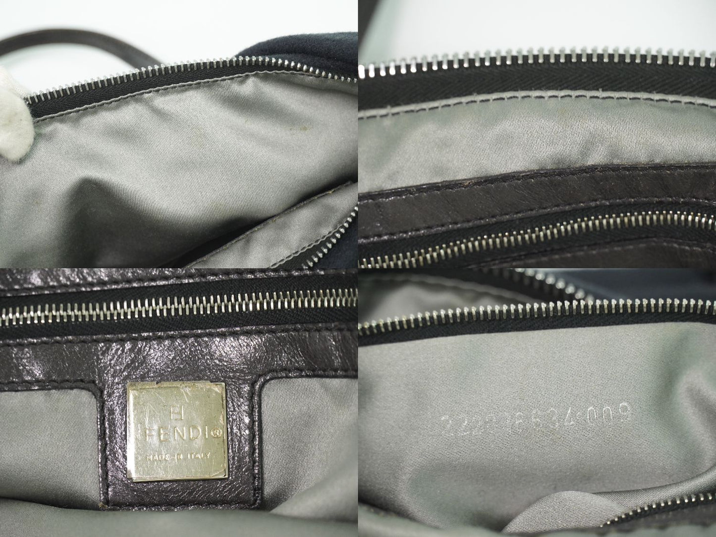 FENDI ズッカ ロゴ トートバッグ ブラック