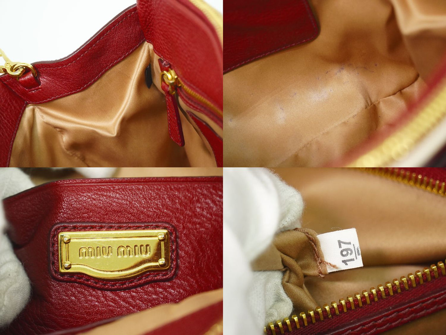 MIU MIU 2WAY ショルダーバッグ レッド