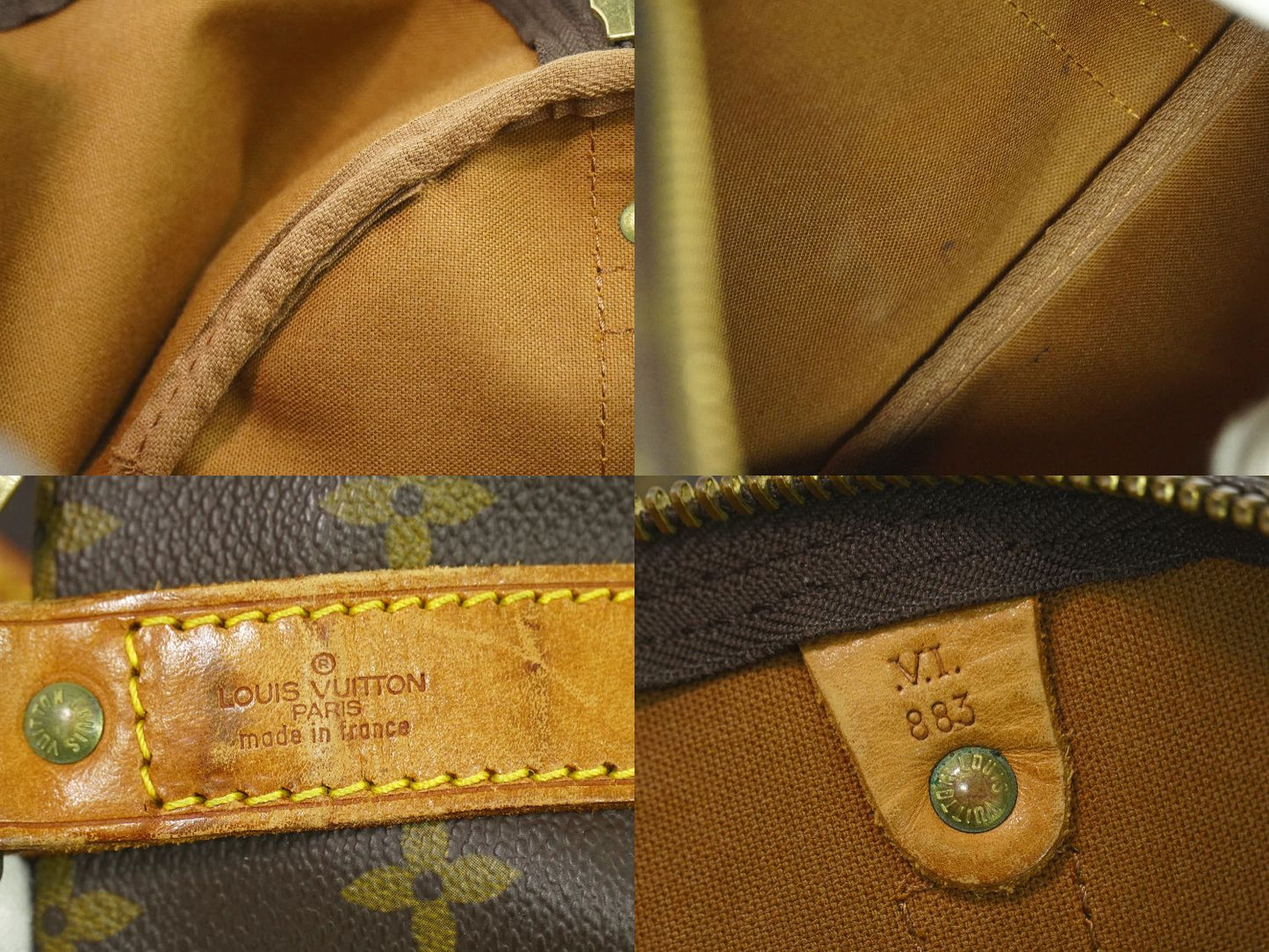 LOUIS VUITTON キーポルバンドリエール 60 モノグラム 2WAY ボストンバッグ M41412