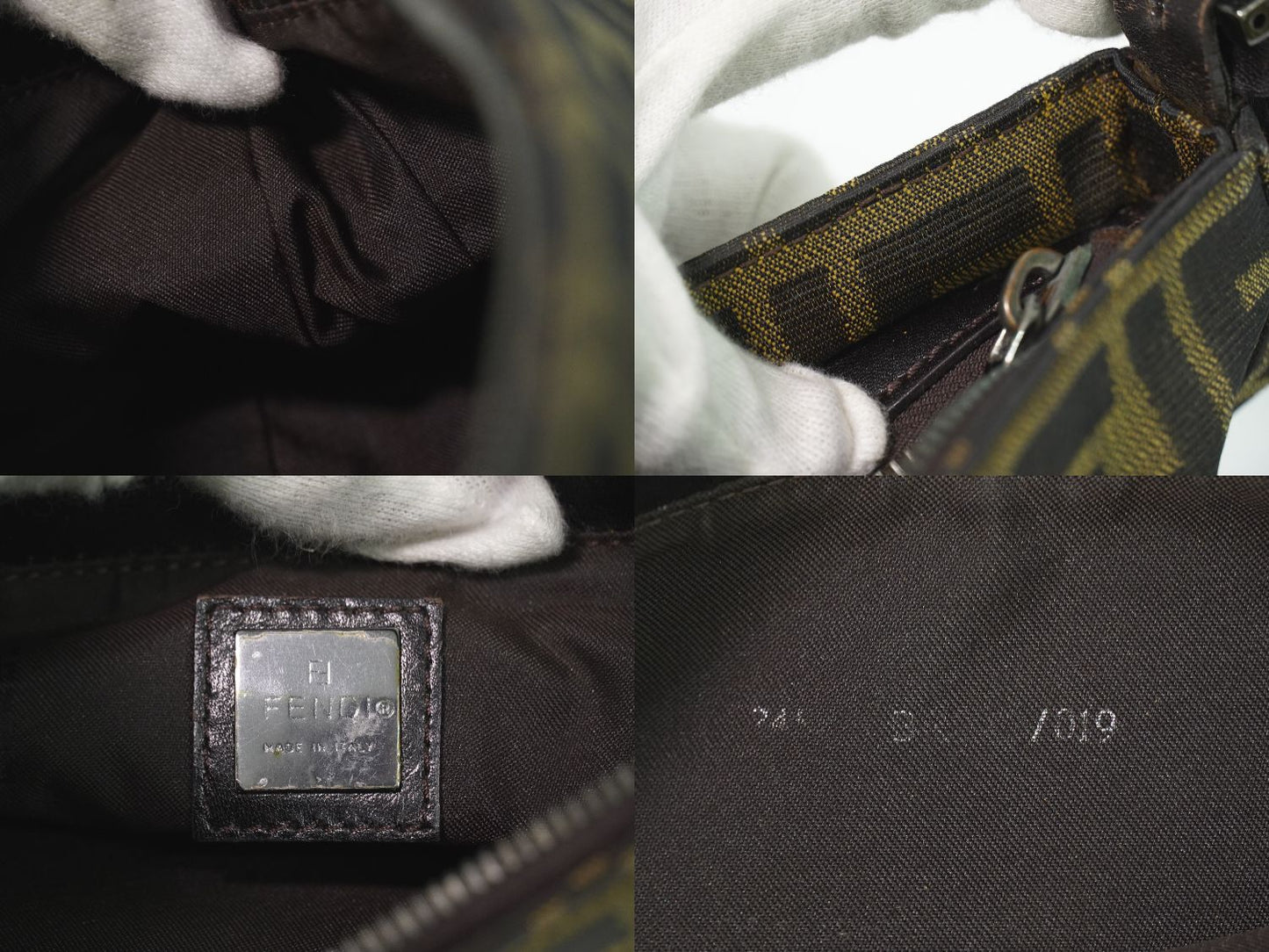 FENDI ズッカ ショルダーバッグ ブラウン