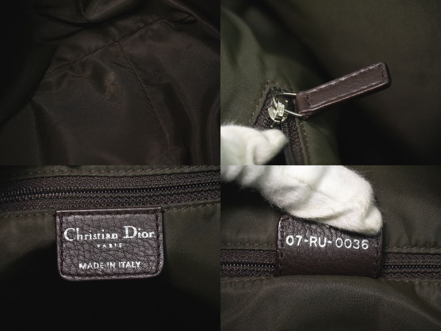 Christian Dior トロッター ショルダーバッグ ブラウン
