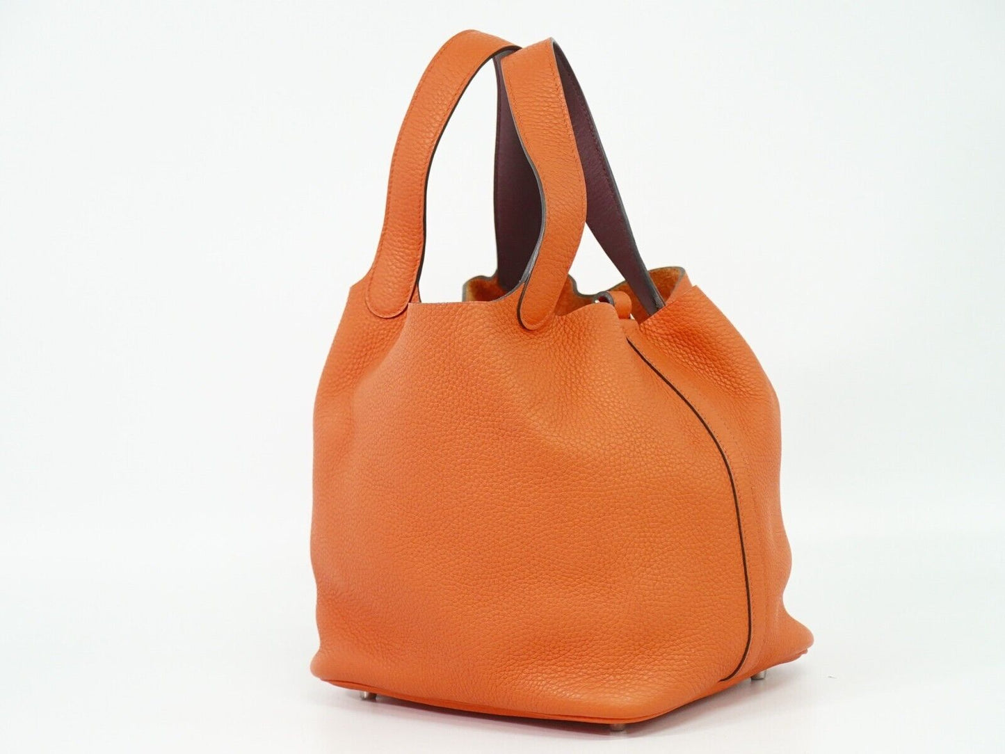 HERMES ピコタンロック MM トリヨンクレマンス ハンドバッグ A刻 2017年 オレンジ