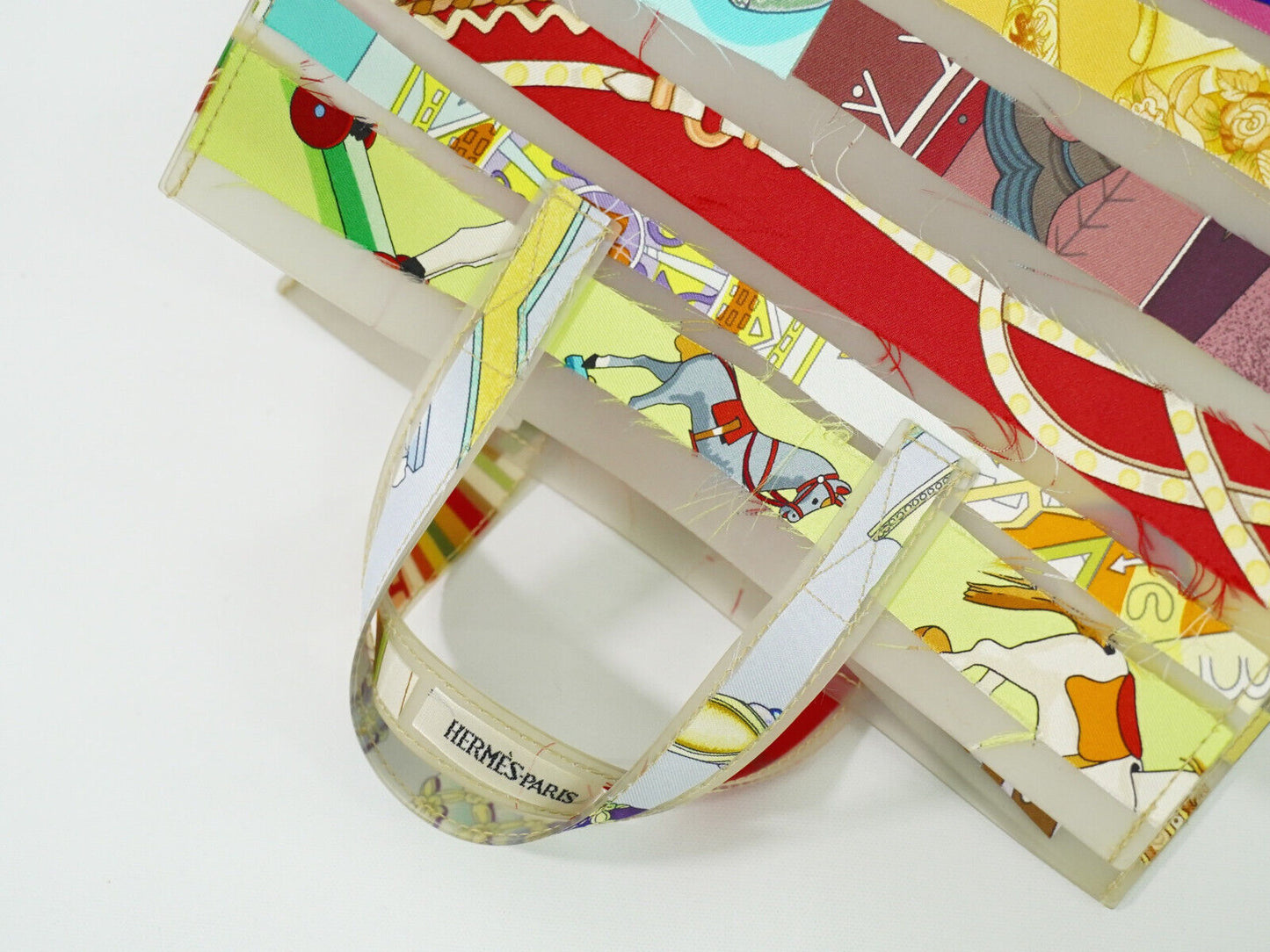 HERMES ルーブル美術館 限定 トートバッグ ラバー マルチカラー