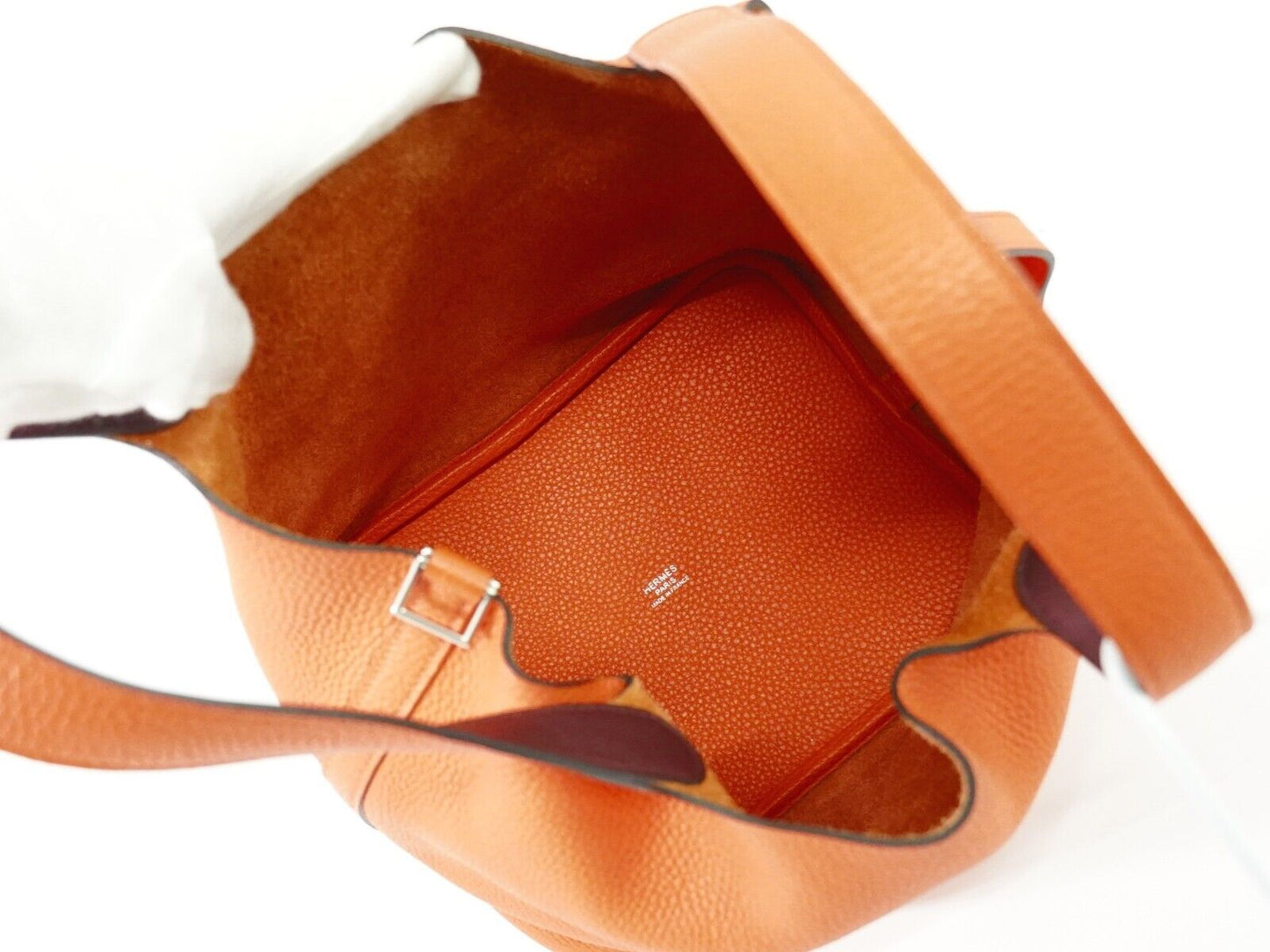 HERMES ピコタンロック MM トリヨンクレマンス ハンドバッグ A刻 2017年 オレンジ