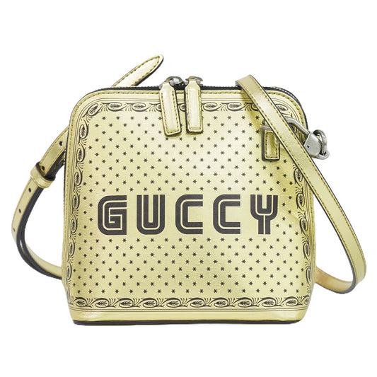 GUCCI セガ SEGA コラボ GUCCY ロゴプリント ショルダーバッグ 511189