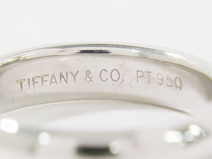 TIFFANY &Co. ドッツ ソリティア ダイヤモンド PT950 リング 9号