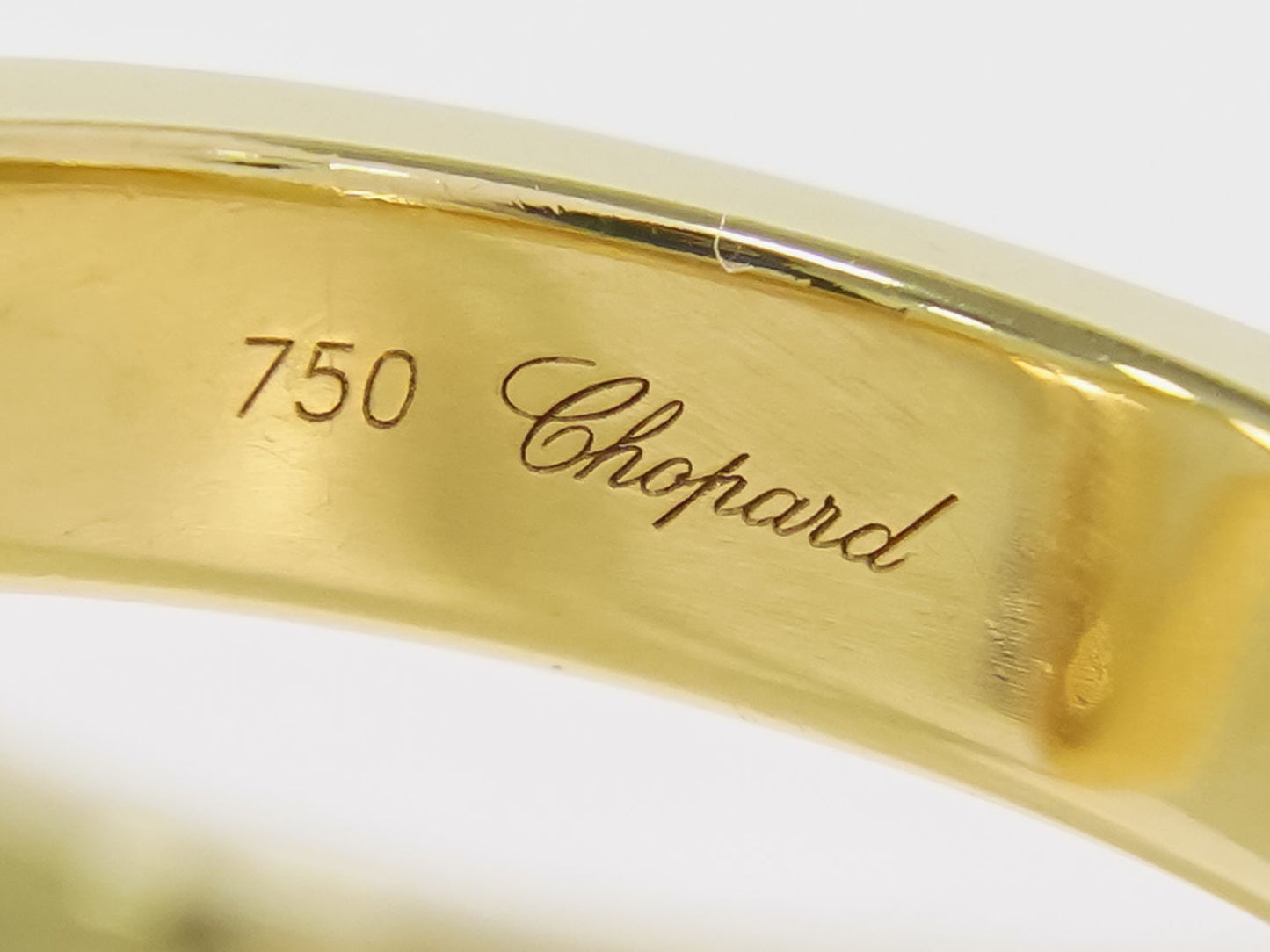 Chopard ひし形 モチーフ ダイヤモンド 750 YG リング 指輪 9.5号