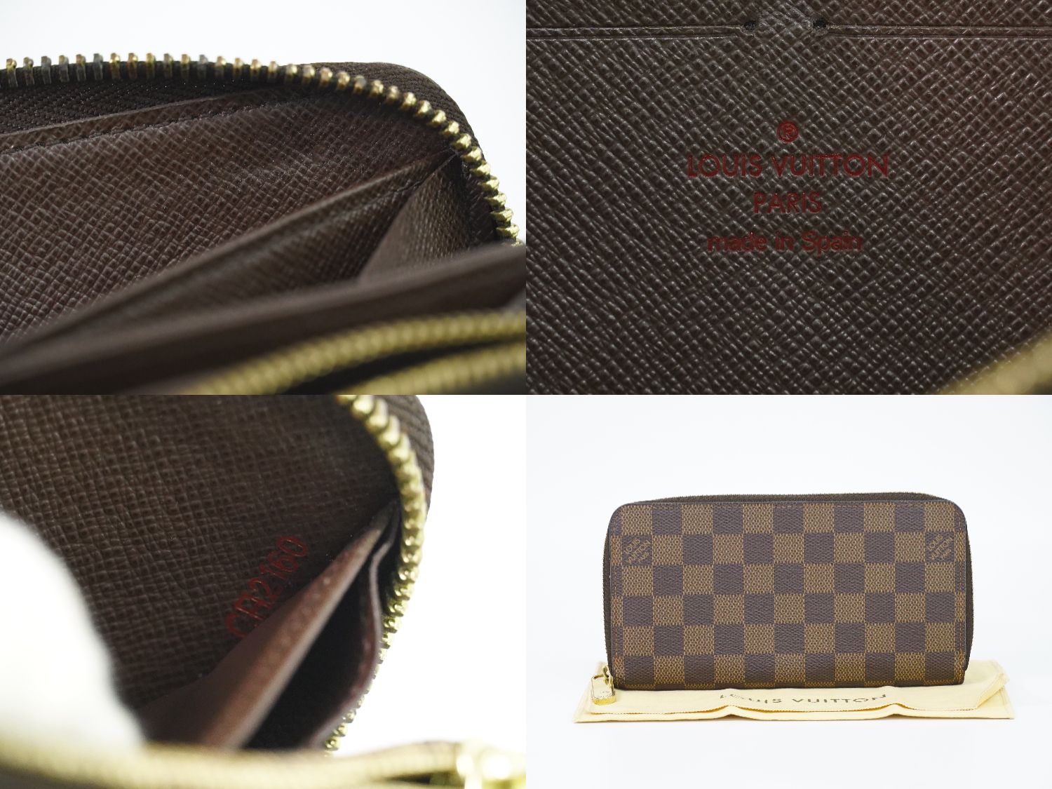 ルイヴィトン LOUIS VUITTON LV ジッピーウォレット ダミエ エベヌ ラウンドファスナー 長財布 ブラウン N60015 Zippy  Wallet ビトン 財布 ウォレット – BRAND BOX by HIRAKOBA